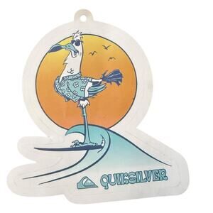 Quiksilver Bird On A Surfboard Surfing Sticker